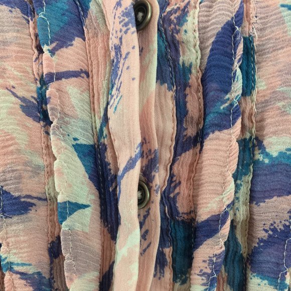 LIKE NEW ANTHROPOLOGIE MAEVE BUTTON DOWN BLOUSE - Picture 2 of 5